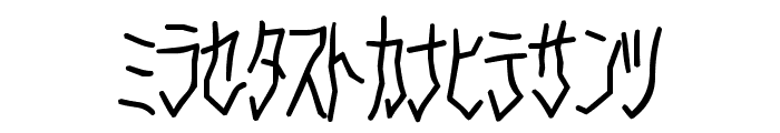 D3 Skullism Katakana Font LOWERCASE