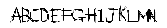 D_rough Normal Font UPPERCASE