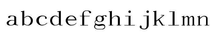 Dactylographe [Unregistered] Font LOWERCASE