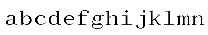 Dactylographe Font LOWERCASE