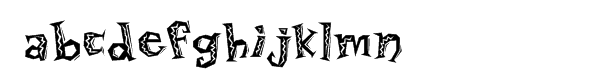 Daddy O Junkie™ Font LOWERCASE