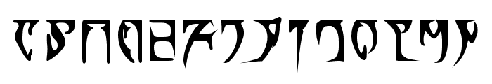 Daedra Bold Font LOWERCASE