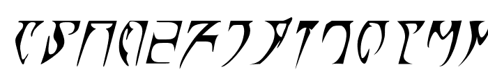 Daedra Italic Font UPPERCASE