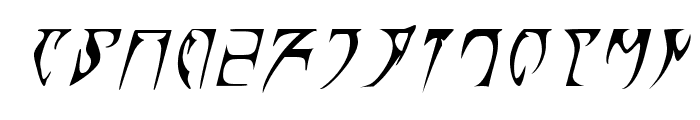 Daedra Italic Font LOWERCASE