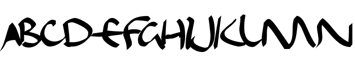 Dael Calligraphy Font UPPERCASE