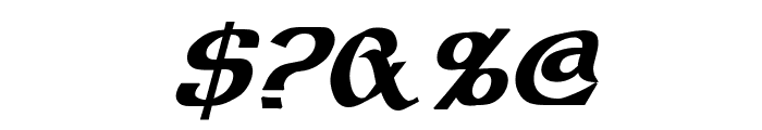 Dalelands Uncial Bold Italic Font OTHER CHARS