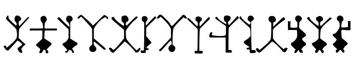 DancingMen Font LOWERCASE