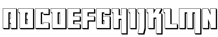 Danger Flight 3D Font LOWERCASE