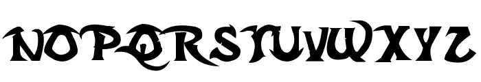 Dark Crystal Script Font UPPERCASE
