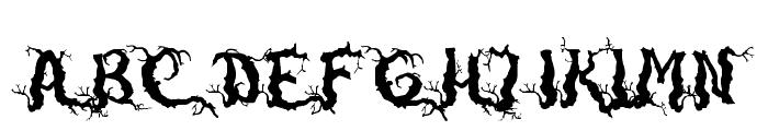 Darkwood Font UPPERCASE