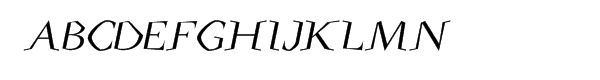 Darwin Italic Font UPPERCASE