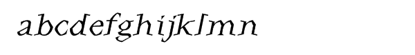 Darwin Medium Italic Font LOWERCASE