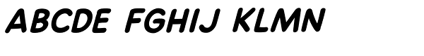 Dash Decent Bold Italic Font UPPERCASE