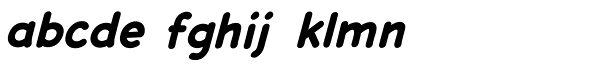 Dash Decent Bold Italic Font LOWERCASE