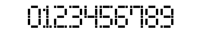 Dash Dot LCD-7 Font OTHER CHARS