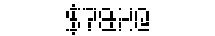 Dash Dot LCD-7 Font OTHER CHARS