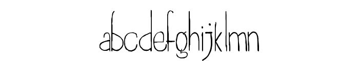Dayona Elegant Thin Font LOWERCASE