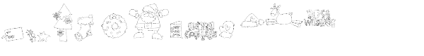 DB Christmas Fun Doodles Font LOWERCASE