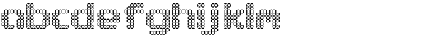 Db8 digital Font LOWERCASE