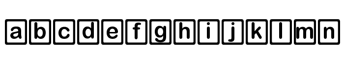 DDD Round Square Font LOWERCASE