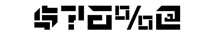 De Stencil NF Font OTHER CHARS