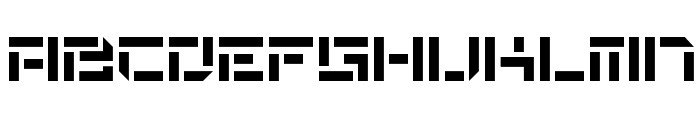 De Stencil NF Font UPPERCASE