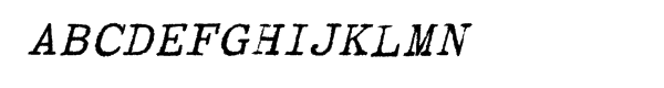 Dear John™ Italic Font UPPERCASE