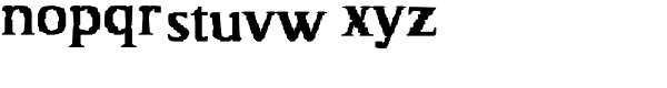 Decay Tight Font LOWERCASE