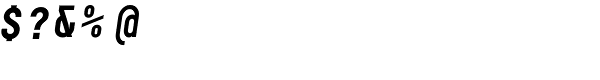 Decima Mono Bold Italic Font OTHER CHARS