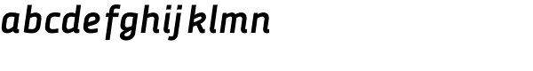 Decima Nova Bold Italic Font LOWERCASE