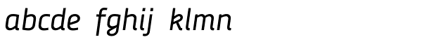 Decima Nova Pro Italic Font LOWERCASE