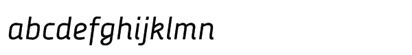 Decima Nova Std Italic Font LOWERCASE