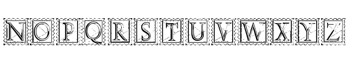 Deco Stamp Font UPPERCASE