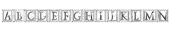Deco Stamp Font LOWERCASE