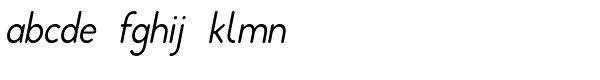 Decorum Italic Font LOWERCASE