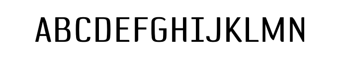 Default Gothic B Gauge Upright OT Font UPPERCASE