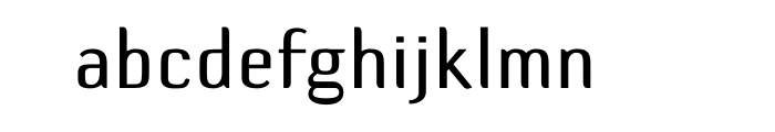 Default Gothic B Gauge Upright OT Font LOWERCASE