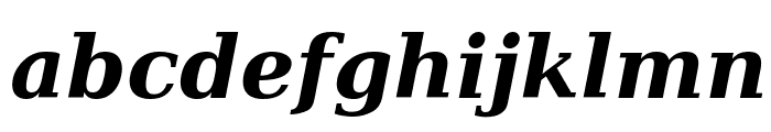 DejaVu Serif Bold Italic Font LOWERCASE