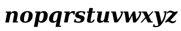 DejaVu Serif Bold Italic Font LOWERCASE