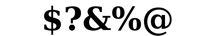 DejaVu Serif Bold Font OTHER CHARS