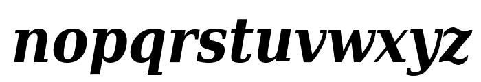 DejaVu Serif Condensed Bold Italic Font LOWERCASE