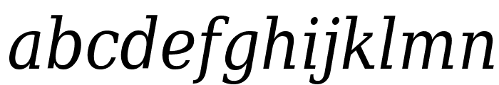 DejaVu Serif Condensed Italic Font LOWERCASE