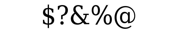 DejaVu Serif Condensed Font OTHER CHARS