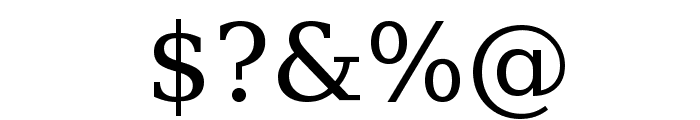 DejaVu Serif Font OTHER CHARS