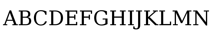 DejaVu Serif Font UPPERCASE