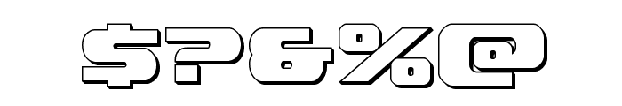 Dekaranger 3D Font OTHER CHARS
