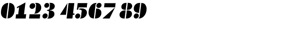Deko Black Serial Italic Font OTHER CHARS