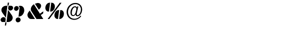 Deko Black Serial Italic Font OTHER CHARS