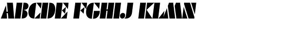 Deko Black Serial Italic Font UPPERCASE