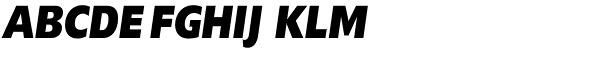 Delargo DT Condensed Black Italic Font UPPERCASE